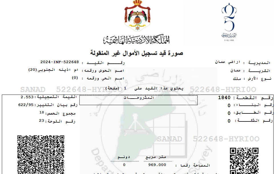 أرض في شارع سعيد ابو جابر - 1,200,000 دأ - صورة 1